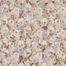 54"" Wide F830 Gold, Green And Burgundy, Floral Garden Jacquard Woven Upholstery Fabric By The Yard