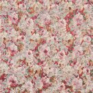 54"" Wide F832 Red, White And Green, Floral Garden Jacquard Woven Upholstery Fabric By The Yard