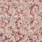 54"" Wide F832 Red, White And Green, Floral Garden Jacquard Woven Upholstery Fabric By The Yard