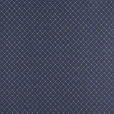 54"" Wide D332, Blue And Gold Diamond Jacquard Woven Upholstery Fabric By The Yard