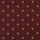54"" Wide C602 Burgundy And Beige, Leaves Country Style Upholstery Fabric By The Yard