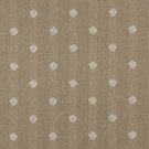 54"" Wide C609 Light Brown And Ivory, Leaves Country Style Upholstery Fabric By The Yard