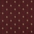 54"" Wide C622 Burgundy And Beige, Flowers Country Style Upholstery Fabric By The Yard