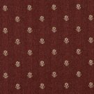 54"" Wide C626 Rustic Red And Beige, Flowers Country Style Upholstery Fabric By The Yard