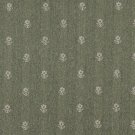 54"" Wide C628 Green And Beige, Flowers Country Style Upholstery Fabric By The Yard