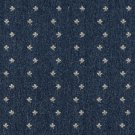 54"" Wide C634 Navy Blue And Beige, Mini Flowers Country Style Upholstery Fabric By The Yard