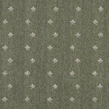 54"" Wide C638 Green And Beige, Mini Flowers Country Style Upholstery Fabric By The Yard