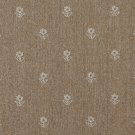 54"" Wide C657 Light Brown And Beige, Flowers Country Style Upholstery Fabric By The Yard