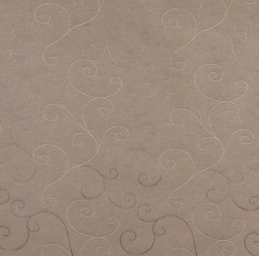 54"" Wide C136 Beige Swirl Trellis Jacquard Linen Look Upholstery Window Treatment Fabric By The Yar