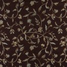54"" Wide K0011F Brown Light Blue Gold Ivory Embroidered Floral Brocade Upholstery Fabric By The Yar