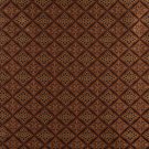 54"" Wide K0012B Brown Gold Persimmon Ivory Embroidered Diamond Brocade Upholstery Fabric By The Yar
