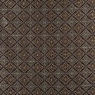 K0012F Brown Light Blue Gold Ivory Embroidered Diamond Brocade Upholstery Fabric By The Yard