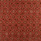 54"" Wide K0012G Red Brown Gold Ivory Embroidered Diamond Brocade Upholstery Fabric By The Yard