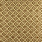 54"" Wide K0012H Gold Brown Ivory Embroidered Diamond Brocade Upholstery Fabric By The Yard