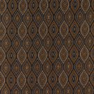 K0015C Midnight Gold Ivory Embroidered Pointed Oval Brocade Upholstery Fabric By The Yard