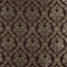 K0016F Brown Light Blue Gold Ivory Embroidered Traditional Brocade Upholstery Fabric By The Yard
