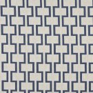 54"" Wide K0002E Blue and Off White, Modern, Geometric Designer Quality Upholstery Fabric By The Yar
