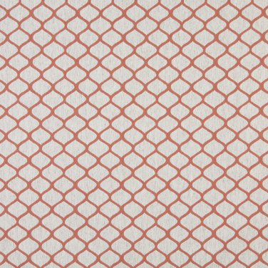 54"" Wide K0005C Persimmon Off White Modern Geometric Designer Quality Upholstery Fabric By The Yard