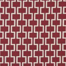 54"" Wide K0006A Red and Off White, Modern, Geometric Designer Quality Upholstery Fabric By The Yard