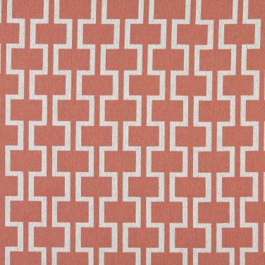54"" Wide K0006C Persimmon Off White Modern Geometric Designer Quality Upholstery Fabric By The Yard