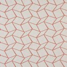 54"" Wide K0007C Persimmon Off White Geometric Boxes Designer Quality Upholstery Fabric By The Yard