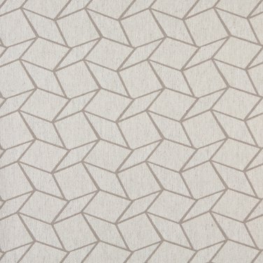 54"" Wide K0007F Grey and Off White, Geometric Boxes, Designer Quality Upholstery Fabric By The Yard