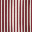 54"" Wide K0009A Red and Off White, Striped, Designer Quality Upholstery Fabric By The Yard