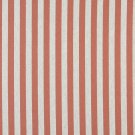 54"" Wide K0009C Persimmon and Off White, Striped, Designer Quality Upholstery Fabric By The Yard