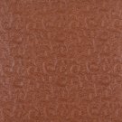 54"" Wide G250 Clay Brown, Intricate Floral Designed Upholstery Faux Leather By The Yard