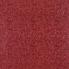 54"" Wide G251 Red, Intricate Floral Designed Upholstery Faux Leather By The Yard