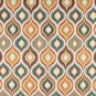 54"" Wide K0019A Red, Green, Blue, Orange and Gold, Bright Contemporary Upholstery Fabric By The Yar