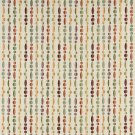 54"" Wide K0020A Green, Yellow and Red, Geometric Striped Contemporary Upholstery Fabric By The Yard
