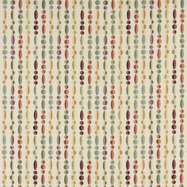 54"" Wide K0020A Green, Yellow and Red, Geometric Striped Contemporary Upholstery Fabric By The Yard