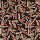 54"" Wide K0022D Red, Blue and Orange, Foliage Leaves Contemporary Upholstery Fabric By The Yard
