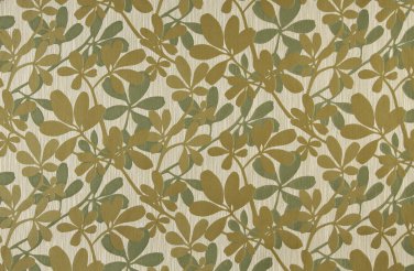 54"" Wide K0030A Green, Abstract Leaves Contemporary Upholstery Fabric By The Yard