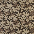 54"" Wide K0030C Brown Beige Midnight Abstract Leaves Contemporary Upholstery Fabric By The Yard