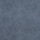 54"" Wide Sky Blue, Floral Microfiber Upholstery Fabric By The Yard