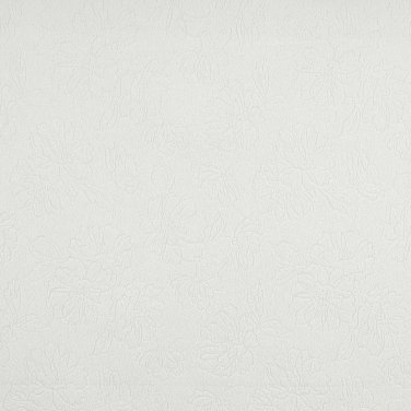 54"" Wide White, Floral Microfiber Upholstery Fabric By The Yard