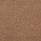 54"" Wide Light Brown, Foliage Leaves Microfiber Upholstery Fabric By The Yard