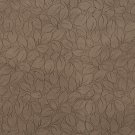 54"" Wide Mushroom Brown, Foliage Leaves Microfiber Upholstery Fabric By The Yard