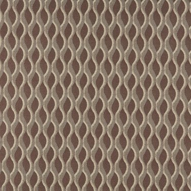 54"" C556 Brown, Grey and Off White, Wavy Striped, Durable Upholstery Fabric By The Yard