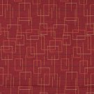 54"" C561 Burgundy Salmon Green Geometric Overlapping Squares Durable Upholstery Fabric By The Yard