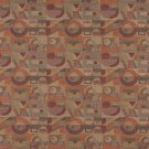 54"" C570 Gold, Burgundy and Orange, Abstract Geometric, Durable Upholstery Fabric By The Yard