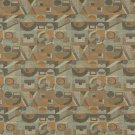 54"" C571 Gold, Green and Grey, Abstract Geometric, Durable Upholstery Fabric By The Yard