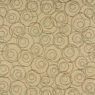 54"" C580 Beige, Brown and Green, Overlapping Circles, Durable Upholstery Fabric By The Yard