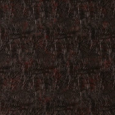 G387 Brown, Metallic Leather Grain Upholstery Faux Leather By The Yard