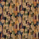54"" Wide A009, French and Italian Wine Bottles, Themed Tapestry Upholstery Fabric By The Yard