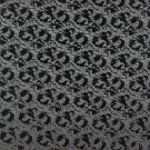 G861 Black Metallic Shiny Patterned Faux Leather By The Yard