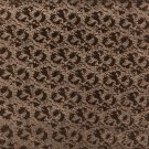 G864 Brown Metallic Shiny Patterned Faux Leather By The Yard