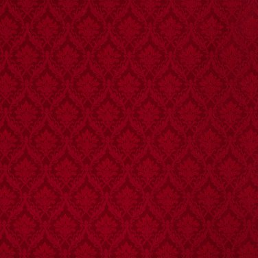 A140 Red Foliage And Bouquets Upholstery Fabric By The Yard | Width: 54""